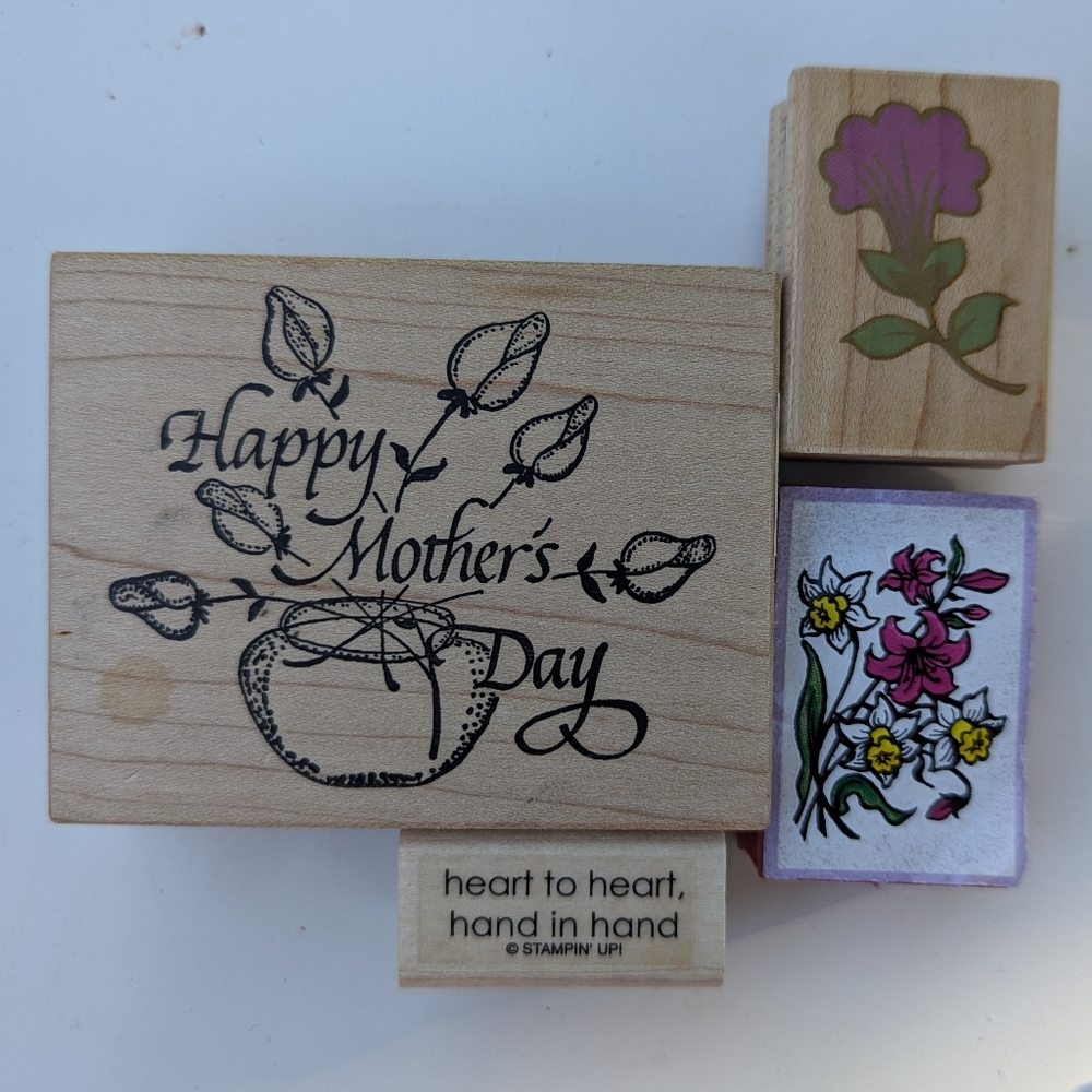 Mother's Day Rubber Stamps Set